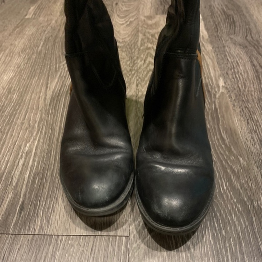 Franco Sarto Brown Black Riding Boots 7.5 Tall‎ - Picture 4 of 7
